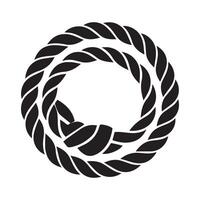 Strong Rope Knot Design Icon vector