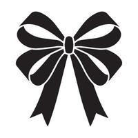 Bow Ribbon with Tails Icon vector