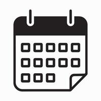 Calendar Page with Dates Icon vector