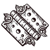 Vintage ornate book with decorative patterns and classic binding design vector
