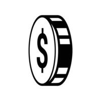 dollar coin icon template illustration design vector