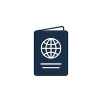 Passport icon. International passport icon. Document icon. vector