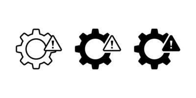Troubleshoot icon set. Troubleshoot glyph icon. Glyph icon symbol vector