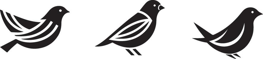 Set of birds vector