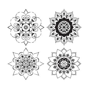 mega mandala haz vector