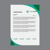 Letterhead template in Abstract style design vector