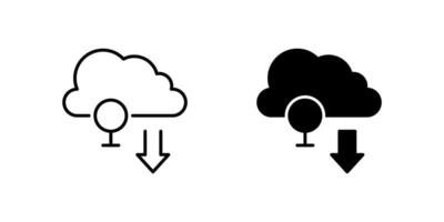 Low Emission Gas Line and Glyph Icon Set vector