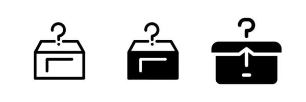 Minimalist Lost Item Icon set vector