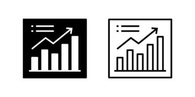 A simple icon set representing analytics charts, ideal for data visualization and business projects. vector