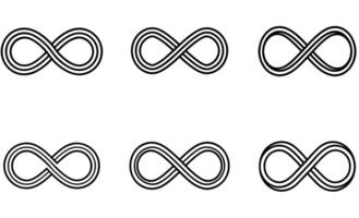Infinity Loop Symbol Collection vector