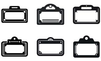 Label Frame Icon vector