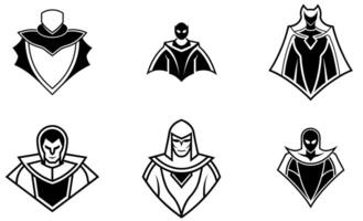 Superhero Icon Set design vector