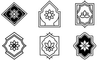 tile pattern icon design vector