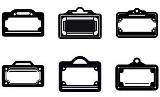 Label Frame Icon design vector