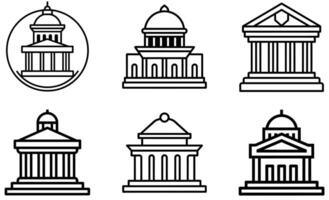 Minimalist Architectural Buildings design vector