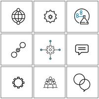 Flat Technology Icons Hardware, Software, Network, Mobile, Future Tech vector