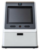 Interactive kiosk for user-friendly digital experiences on a transparent background png