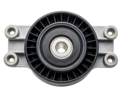 Mechanical part with a central hub and robust construction on a transparent background png