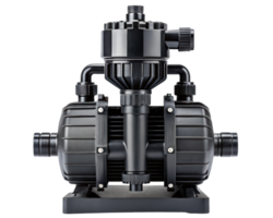High-capacity water pump with a sleek design and features on a transparent background png