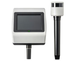 Advanced measurement device with a digital display on a transparent background png