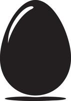 silhouette of egg as a colorful oval object, a holiday icon vector