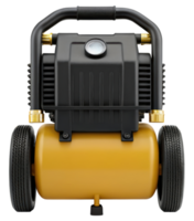 Portable air compressor designed for various tasks on a transparent background png