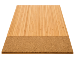 bambou sol avec doux texture pour confortable intérieurs sur une transparent Contexte png