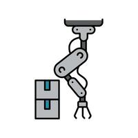 Industrial Automation color line icon for digital and print projects. vector