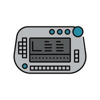 Controllers flat icon. vector