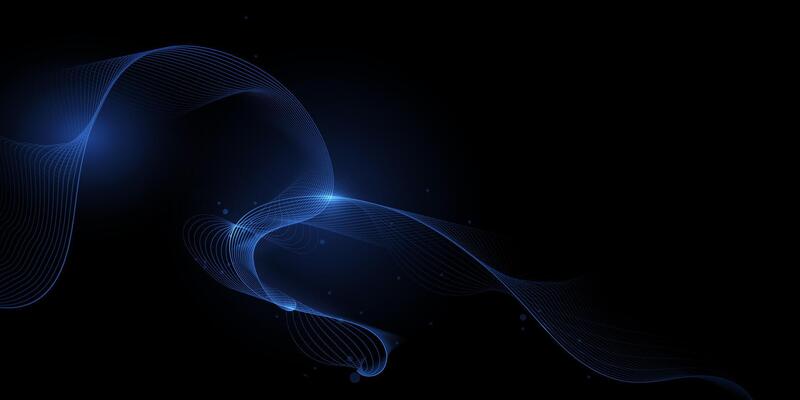 Abstract dynamic, wave particle and dot. Illustration technology background with dynamic mesh, flow particles design for banner, wallpaper. High tech, digital datum network and science concept