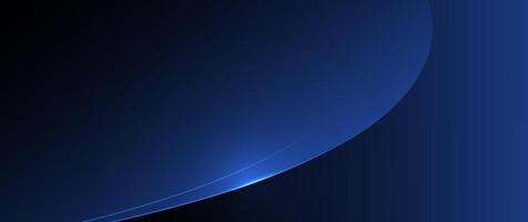 Dynamic shape and wave line. Blue color background. vector