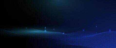 Abstract dynamic, wave particle and dot vector