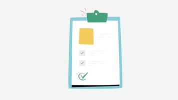 A checklist with check marks, symbolizing completed tasks or items. a common visual used for tracking progress, to-do lists, or organizing tasks vector