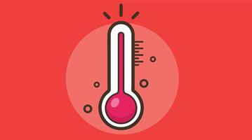 temperature measuring devices such as thermometers or digital temperature sensors vector