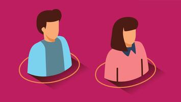 An isometric character designed with a 3D perspective, giving it a geometric and stylized look, suitable for digital platforms, games, or creative projects vector