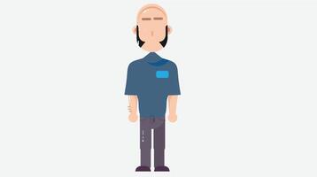 cartoon style characters with expressive faces and colorful outfits vector