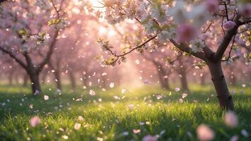 Blossom Tree with Falling Petal photo