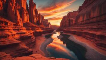 The canyon at sunset by jason kim photo