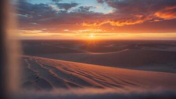 Sand Dune at Sunset photo
