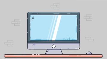 design illustration of an open laptop, angled to show keyboard and screen, representing technology, digital workspace, and modern computing on a clean solid background vector
