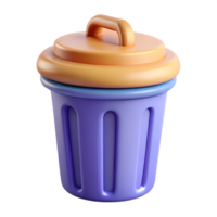 A trash can with a lid on it png