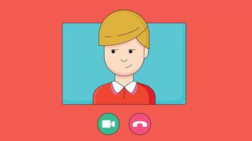 A design showcasing a call communication interface, featuring both and voice elements vector