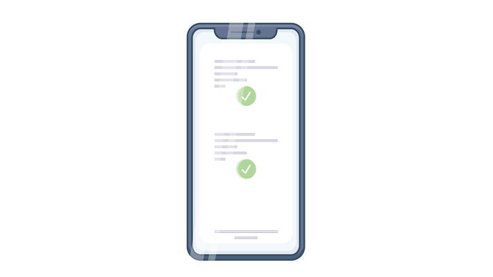 illustration of a mobile application login screen interface, featuring user-friendly design elements