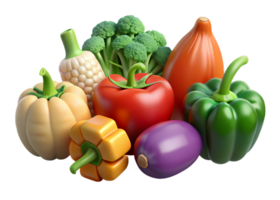 A group of vegetables and fruits are shown png