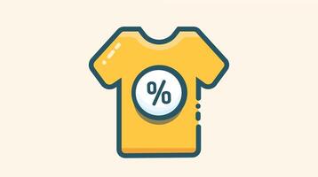 A sale label attached to various products, featuring bright colors and bold text vector