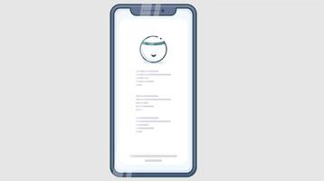 illustration of a mobile application login screen interface, featuring user-friendly design elements, input fields, icons, and a clean layout, modern digital accessibility vector