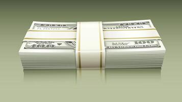 3D design illustration of money packs stacked together, showcasing a neat and organized arrangement of currency bundles 01 vector