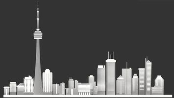 A vibrant cityscape showcasing tall buildings, modern architecture, and a dynamic urban atmosphere, capturing the essence of life in a bustling metropolitan area vector