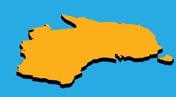 A detailed map of Australia iconic geographical location vector