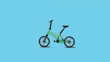 A sleek, eco-friendly bicycle designed for commuting, highlighting its lightweight frame, comfortable seat vector